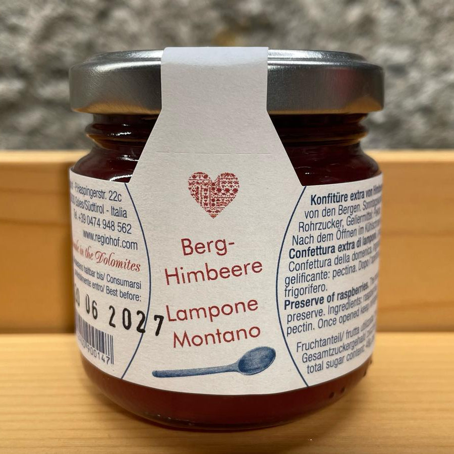 Confettura di lamponi di montagna 110g