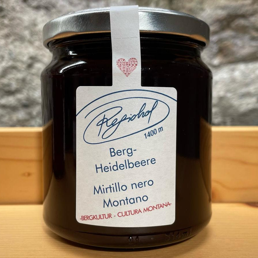 Confettura di mirtilli neri montana 340g