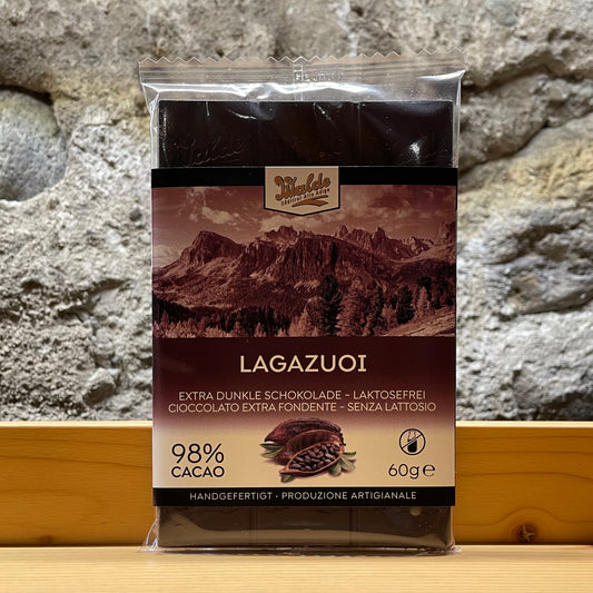 Schokolade Lagazuoi 98% Schokolade 60g